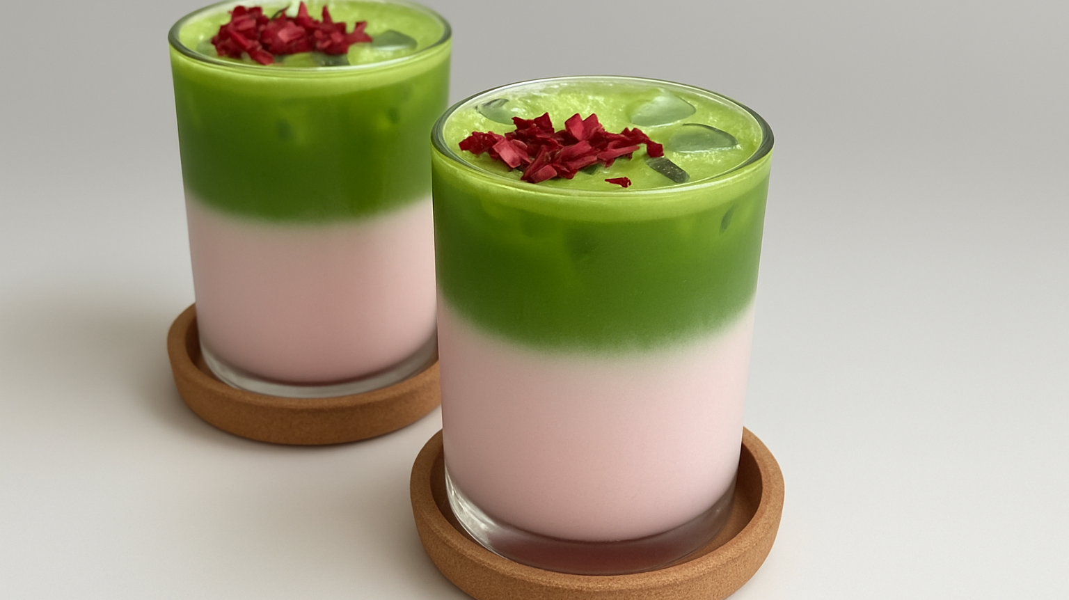 Der perfekte Iced Matcha Rose: 5 Schritte